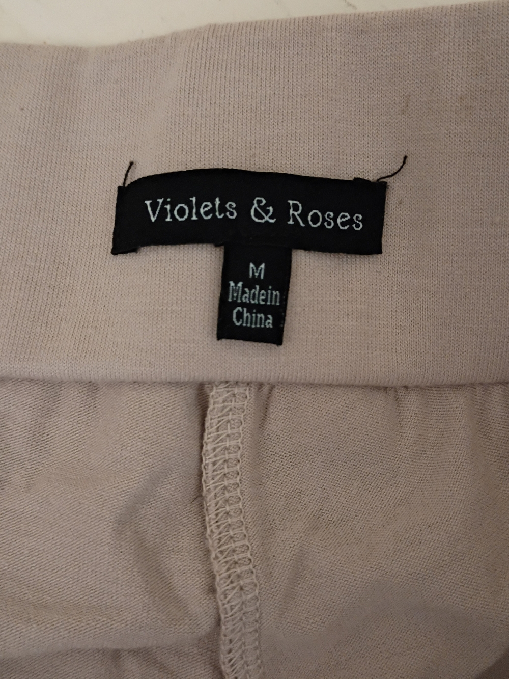 Neutral Beige Camo Mini Skirt with Zip Pockets - Picture 3 of 4